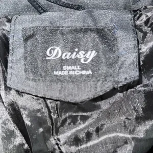 Daisy Black Quilted Puffer Jacket with High Collar thumbnail 8