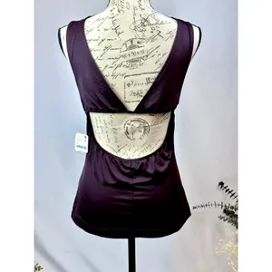 Free People Take You There Open Back Cami Wine M thumbnail 11