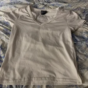 White Olivia Rae V-Neck Crop Top thumbnail 1