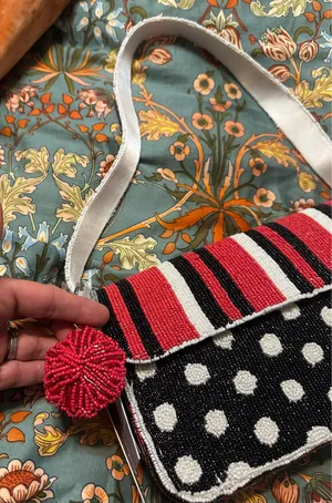 VIRAL BEADED BAG Red thumbnail 5