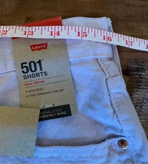 Levis 501 Purple Shorts High Rise Women's Size 32 Button Fly New lavender thumbnail 6