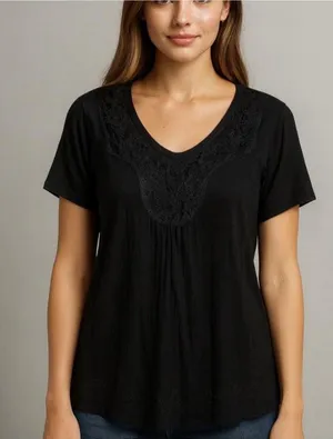 Women's Black Blous thumbnail 1