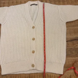 Jenni Kayne Alpaca Cocoon Cardigan XS Chunky Knit Wool Blend Oversized Cream thumbnail 12