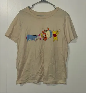 Disney Beige Winnie the Pooh Graphic T-Shirt thumbnail 1