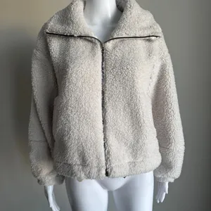 Lululemon Cinchable Fleece Zip-Up Sherpa Teddy Jacket Size 4 thumbnail 5