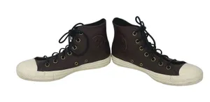 Converse Chuck Taylor All Star Leather High Top Sneakers Brown Men 5.5 Women 7.5 thumbnail 1