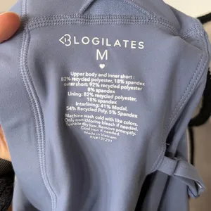 Blogilates Pop Flex Corset Slate Blue Tulle Skirt Sleeveless Jumpsuit Work Out thumbnail 3