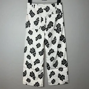 Anthropologie Maeve The Colette Wide-Leg Embroidered Pants thumbnail 6
