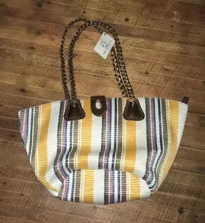 Big Buddha woven tote, BNWT thumbnail 1