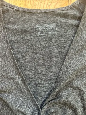 Patagonia Seabrook Bandha Dress Medium Forge‎ Grey Heather Knit Capsleeve 58731 thumbnail 6