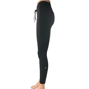 Alo Yoga Women's Black Drawstring Workout Running Athletic Leggings Pants Sz XS thumbnail 2