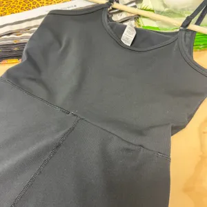 Yogalicious Lux Illusion Rib Scarlett Flare‎ Jumpsuit Black XS Yoga Athleisure thumbnail 9