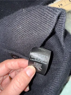 Babaton Black Chunky Wool Blend Button-Front Cardigan XS thumbnail 4