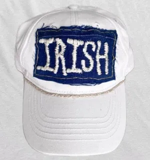 Notre Dame Irish trucker hat embroidered braided reworked thumbnail 1