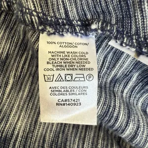 Lou & Grey Blue White Striped Maxi Dress‎ XS Cotton Knit A-Line V-Neck Pockets thumbnail 6