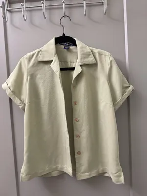 Devon & Jones Camp Collar Ladies Shirt Green thumbnail 5