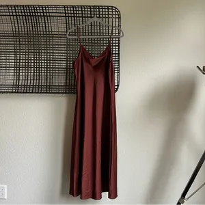 ALLSAINTS Hera satin slip dress thumbnail 7