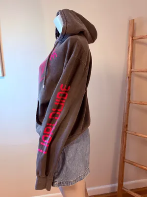 PrettyLittleThing GREY WORLDWIDE GRAPHIC OVERSIZED HOODIE Medium thumbnail 6