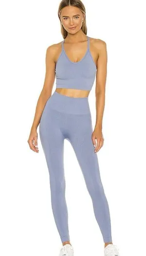 SET Active Sculptflex Seamless Active Leggings In Blue thumbnail 1