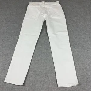 Gap Girlfriend Jeans Womens 25 White Mid Rise Relaxed Ankle Stretch Denim Casual thumbnail 10