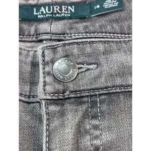 Lauren Ralph Lauren Women's 14 Concrete/Gray Premier Straight Slimming Fit Jeans thumbnail 16