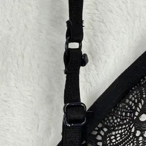 Victoria's Secret Very Sexy Black‎ Floral Lace High Neck Bralette Small thumbnail 8