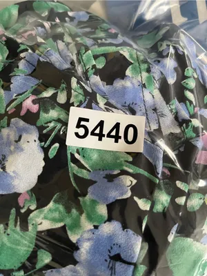 Blue Green Floral Puff Mini Dress Medium Romantic Cottagecore Summer Going Out thumbnail 10