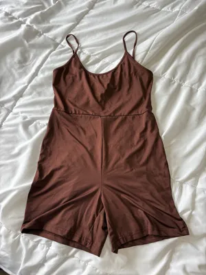 Shein Brown Sleeveless Romper | Size Medium thumbnail 1