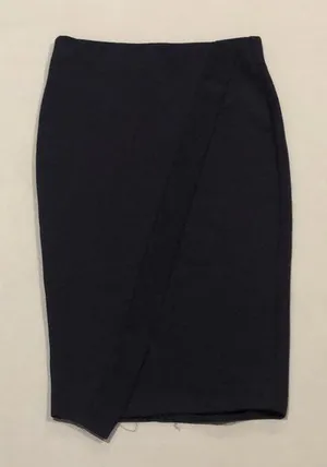 Zara navy blue stretchy skirt thumbnail 1
