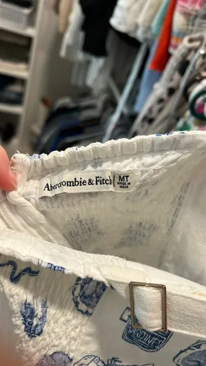 Abercrombie blue and white dress thumbnail 3