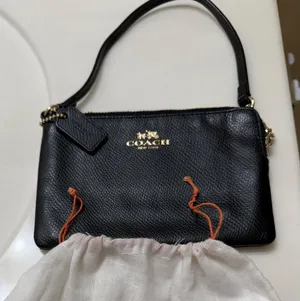 Coach Black Leather Wristlet thumbnail 1