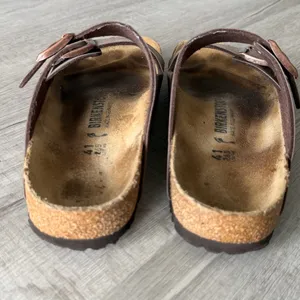 Birkenstock Arizona Sandals Brown Leather Buckle Comfort Size 40 thumbnail 10