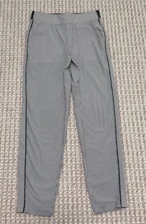 ATHLETA Brooklyn Textured Ankle Pant Size 4 City Stripe thumbnail 1