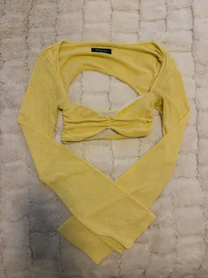 White Fox Yellow Long Sleeve thumbnail 3