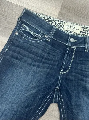 Ariat REAL Denim Low Rise Rosy Bootcut Jeans Size 31S thumbnail 2