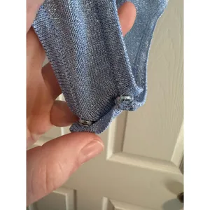 superdown Sparkly Blue Mari Knit Bodysuit Size Small Icy Blue thumbnail 7