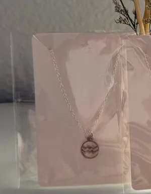 Handmade Aquarius Zodiac Necklace thumbnail 2