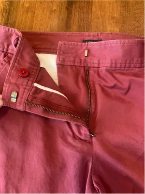 J.Crew Factory Wide Leg Pants Wine Burgundy Size 8 thumbnail 3
