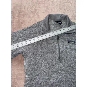Patagonia Women's Better Sweater Gray Heather 1/4 Zip Up‎ Size Small thumbnail 9