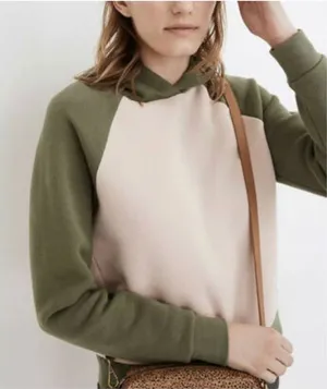 Madewell MWL colorblock green sweatshirt size Small thumbnail 1