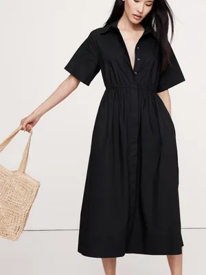 Banana Republic Black Maxi Dress thumbnail 1