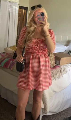 Beginning Boutique Gingham Dress thumbnail 1
