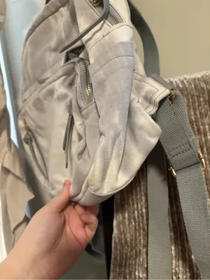 Women’s Light Gray Mini Backpack thumbnail 4