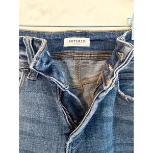 Artemis Vintage Womens High Rise Double Button Flare‎ Jeans Distressed thumbnail 8