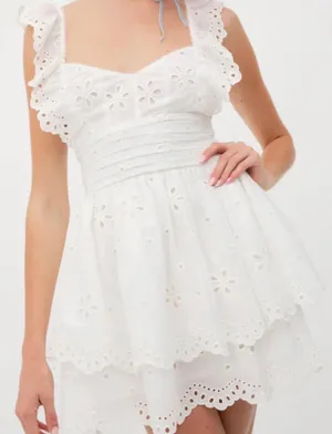 For Love & Lemons Mini Dress White thumbnail 3