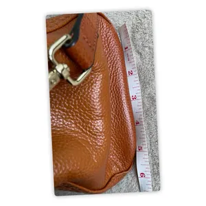 Brown Croc Embossed Satchel Handbag Crossbody Tote Purse Structured Bag thumbnail 9