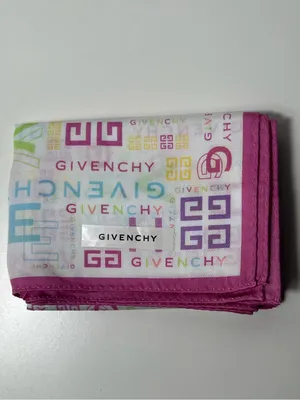 Givenchy 4G Logo Multicolor Pastel Vintage Cotton Handkerchief Bandana Scarf thumbnail 5