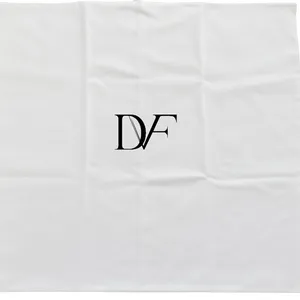 Diane von Furstenberg Large White Cotton Drawstring Dust Bag Logo Storage Bag thumbnail 4