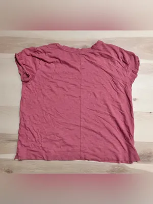LOFT Women's Pink 100% Cotton Crewneck T-Shirt Short Sleeve Casual Top Medium thumbnail 8