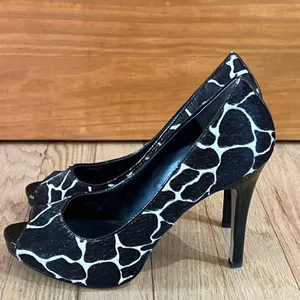 Nine West Animal Print Peep Toe High Heel Pumps thumbnail 6